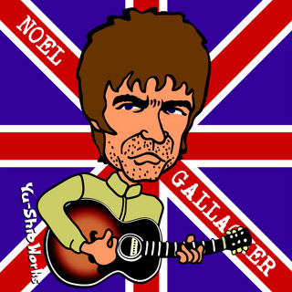 Oasisのnoel Gallagherですよ 似顔絵ロック Portrait In Rock